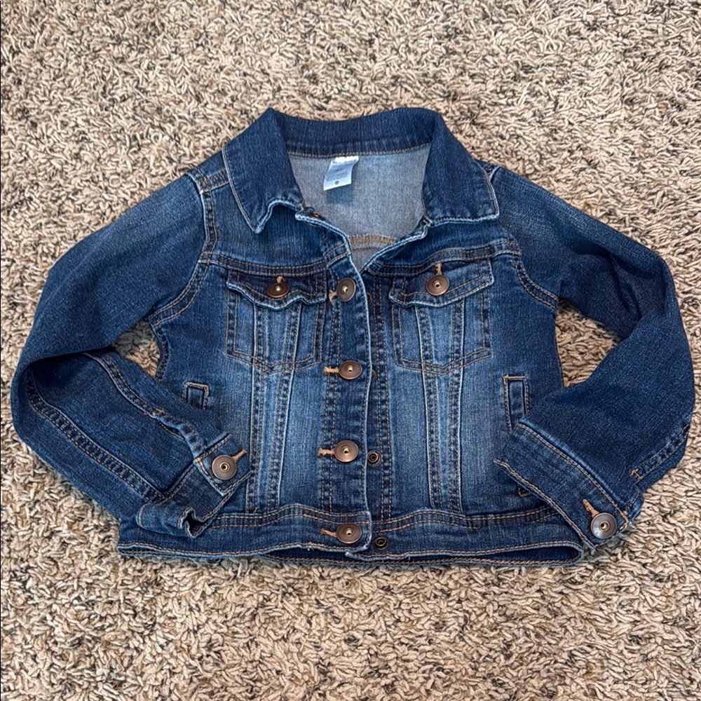 Carter's Blue Jean Jacket Medium-Wash Cropped